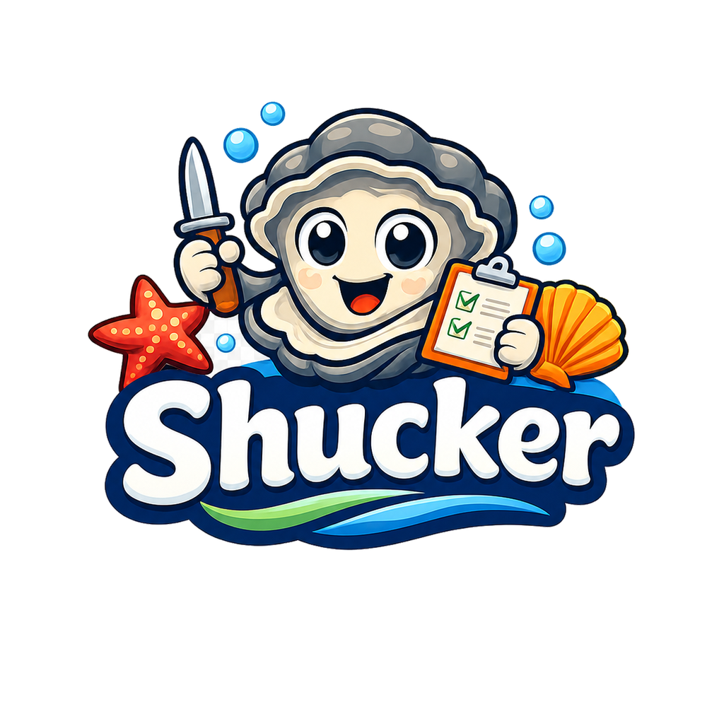 Shucker mascot logo